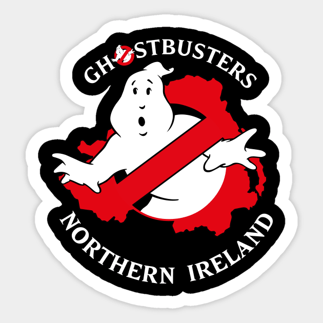 Ghostbusters Northern Ireland Round Logo - Dark Sticker by ghostbustersni